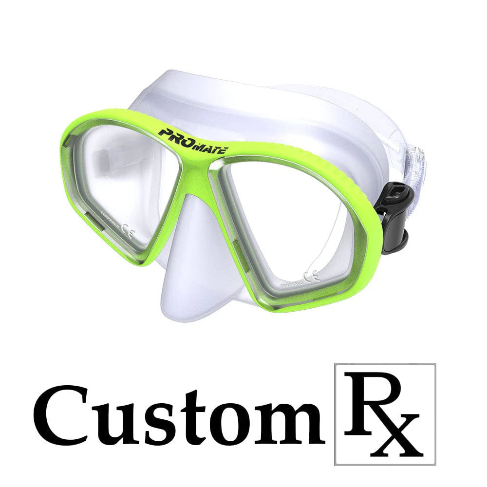 Custom Prescription Promate Spectrum Adult Scuba Dive Snorkeling Mask - MK299