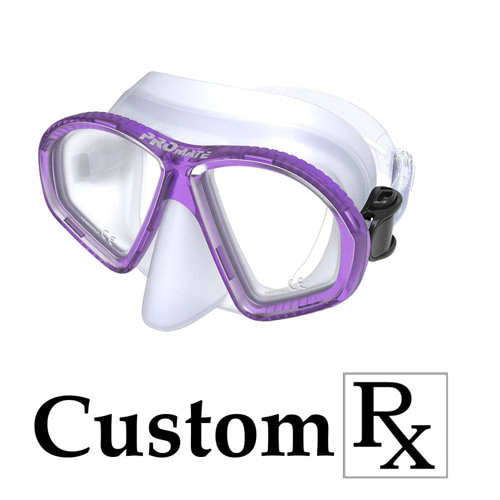 Custom Prescription Promate Spectrum Adult Scuba Dive Snorkeling Mask - MK299