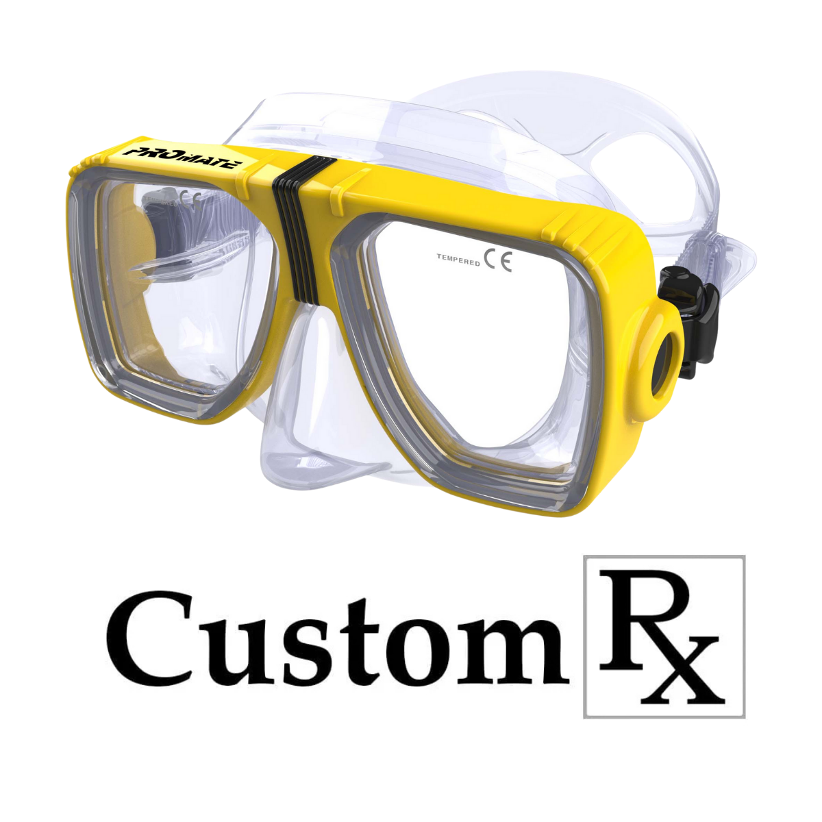 Custom Prescription Promate Scope Scuba Dive Snorkeling Mask - MK245