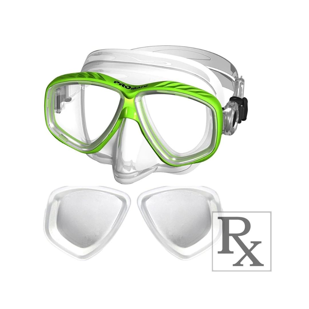 Promate Pro Viewer Prescription Snorkel and Scuba Dive RX Purge Mask - MK285
