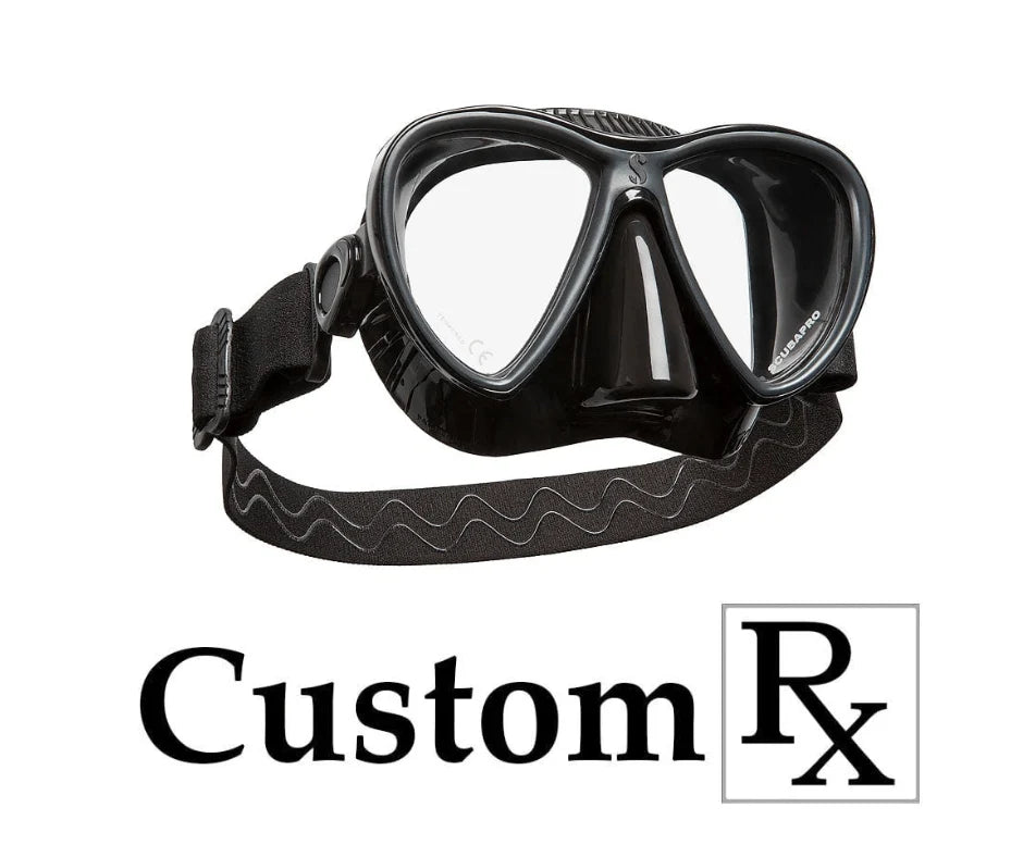 Custom Prescription ScubaPro Synergy Twin Dive Mask with Comfort Strap