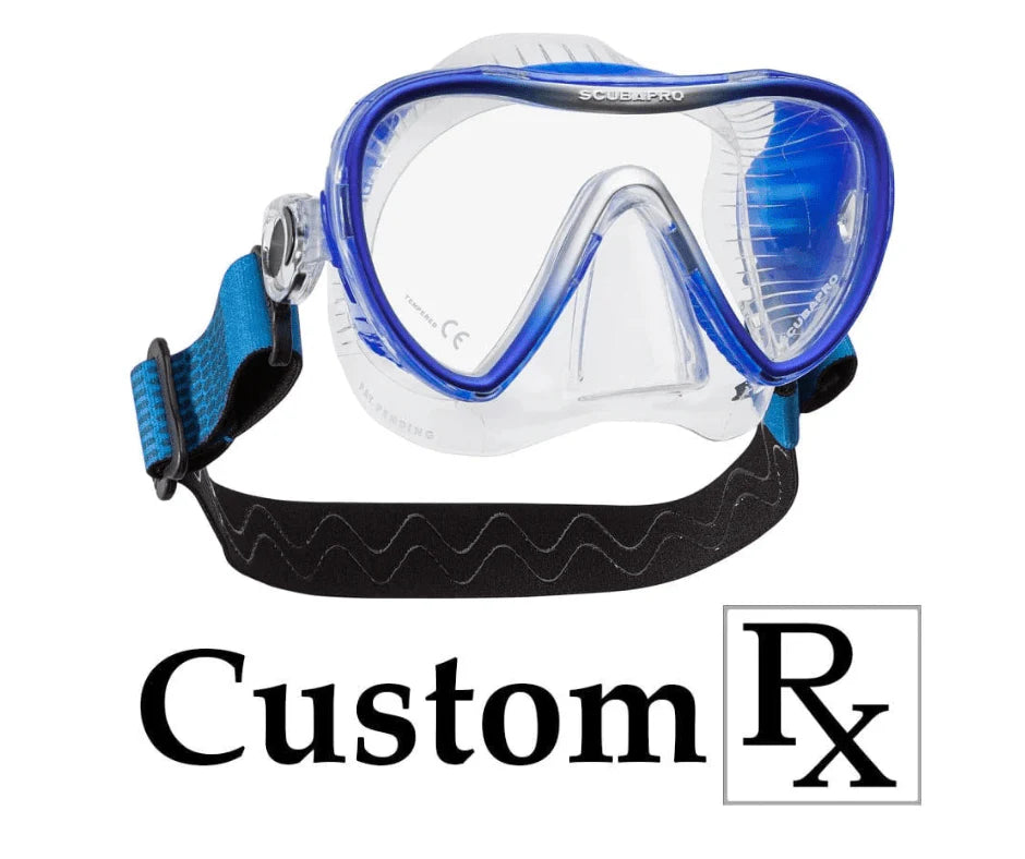 Custom Prescription Scubapro Synergy 2 Trufit Dive Mask with Comfort Strap