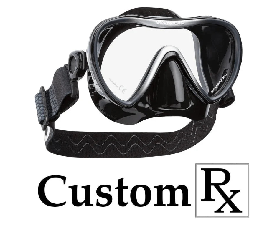 Custom Prescription Scubapro Synergy 2 Trufit Dive Mask with Comfort Strap