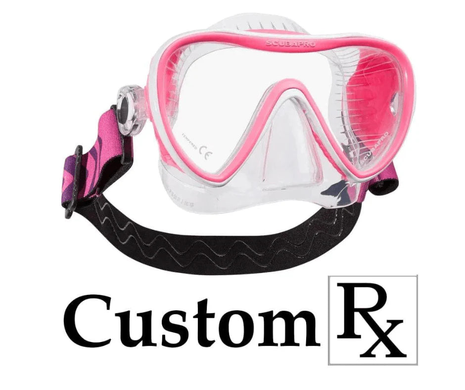 Custom Prescription Scubapro Synergy 2 Trufit Dive Mask with Comfort Strap