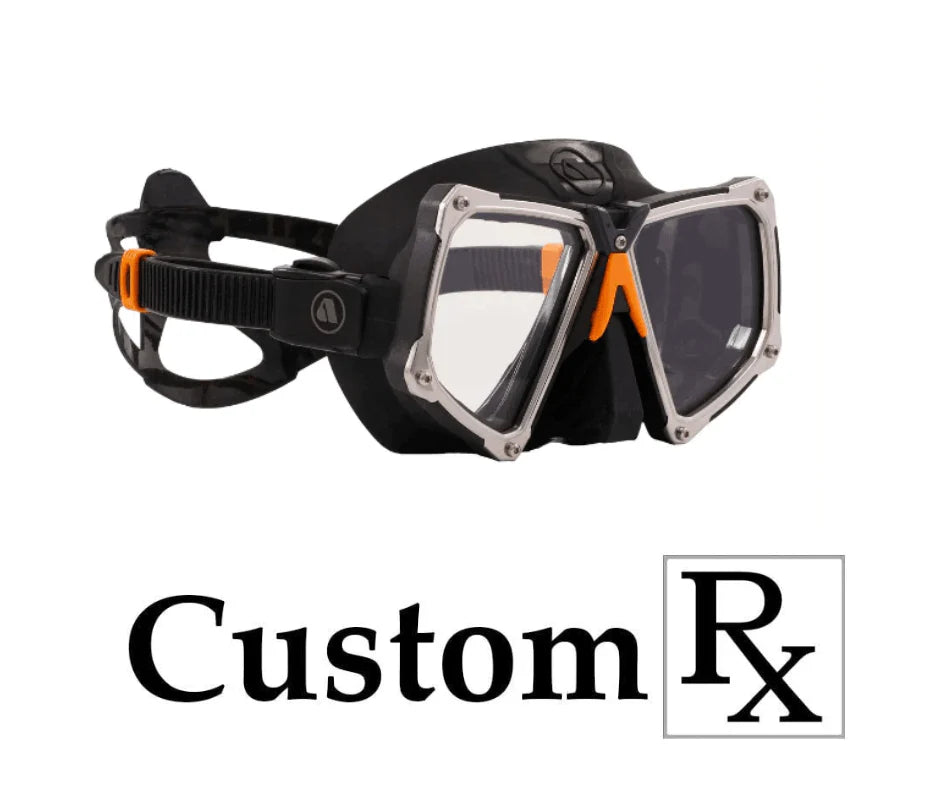 Custom Prescription Apeks VX2 Scuba RX Dive Mask