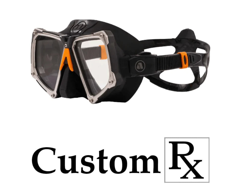 Custom Prescription Apeks VX2 Scuba RX Dive Mask