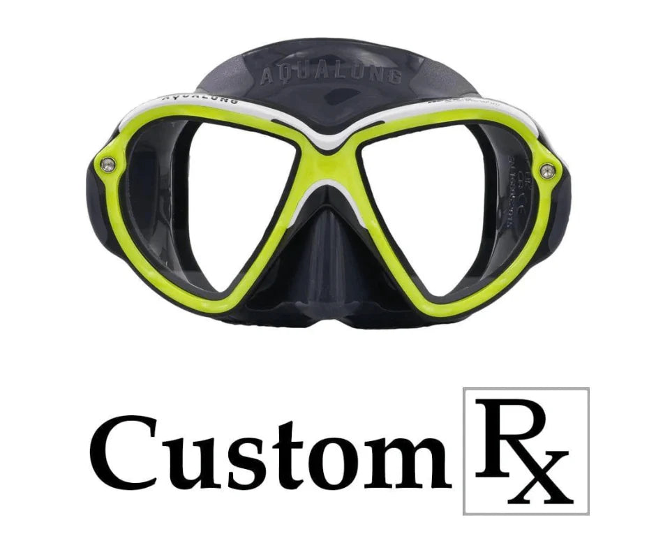 Custom Prescription Aqua Lung Reveal Ultrafit X2 Scuba RX Dive Mask