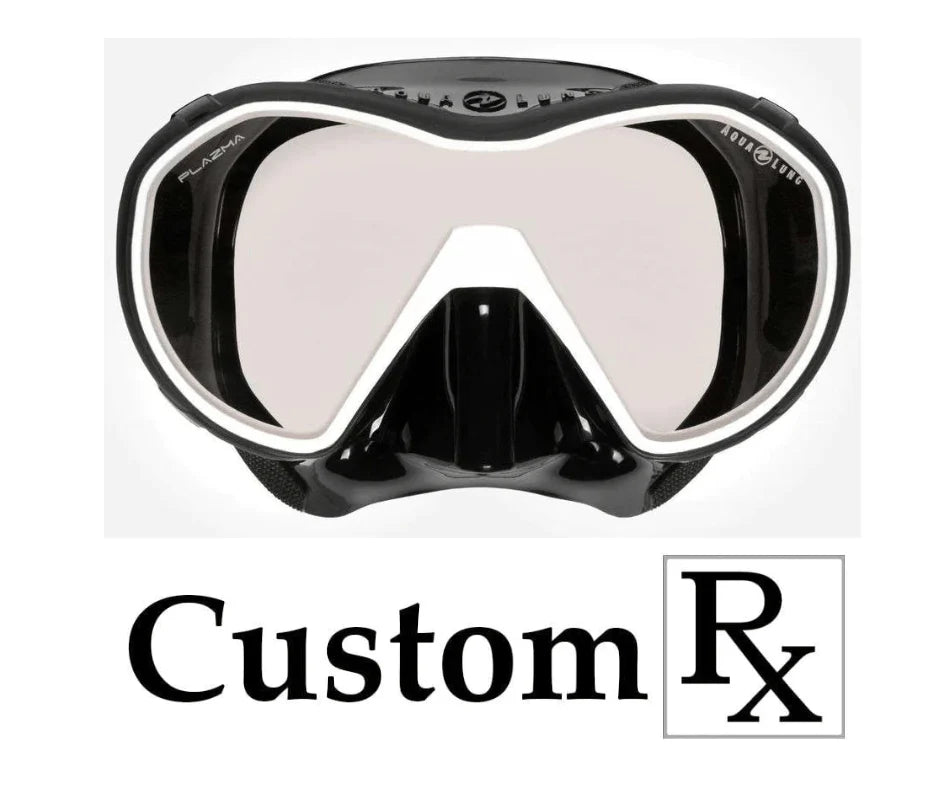 Custom Prescription Aqua Lung Plazma Frameless Scuba Dive Mask