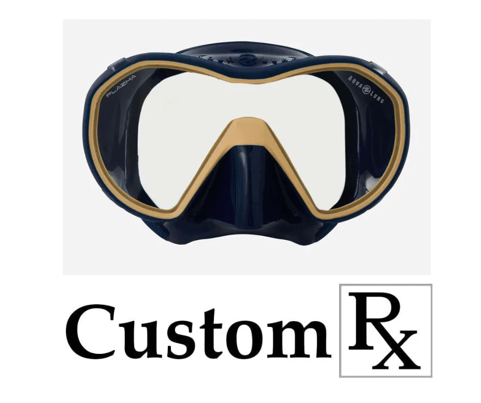 Custom Prescription Aqua Lung Plazma Frameless Scuba Dive Mask