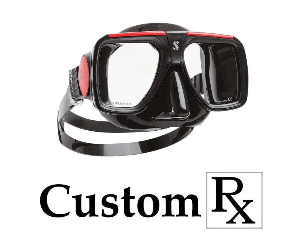 Custom Prescription ScubaPro Solara Snorkel Scuba RX Dive Mask