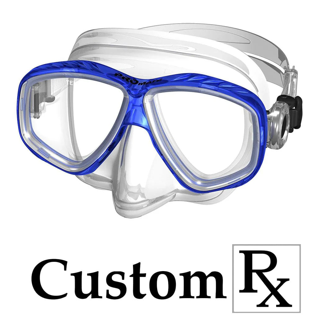 Custom Prescription Promate Pro Viewer Scuba Dive Snorkeling Purge Mask - MK285
