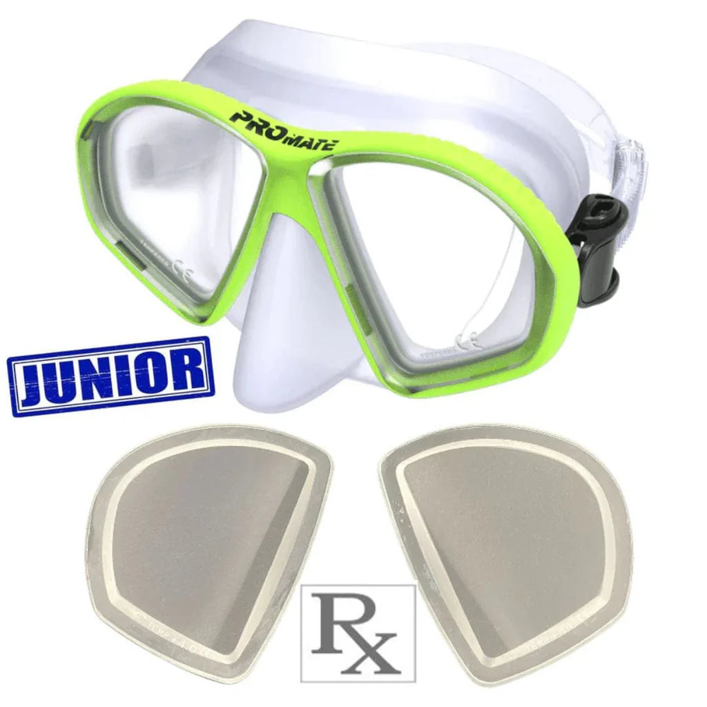 Custom Prescription Promate Spectrum Junior Scuba Dive Snorkeling Mask - MK298