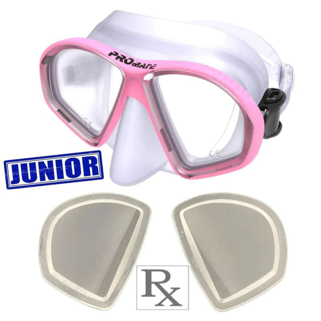 Custom Prescription Promate Spectrum Junior Scuba Dive Snorkeling Mask - MK298