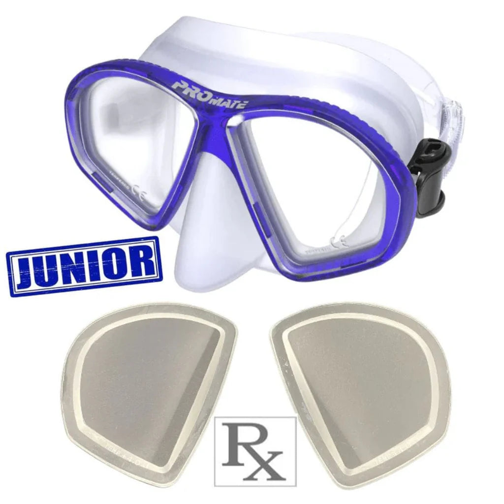 Custom Prescription Promate Spectrum Junior Scuba Dive Snorkeling Mask - MK298