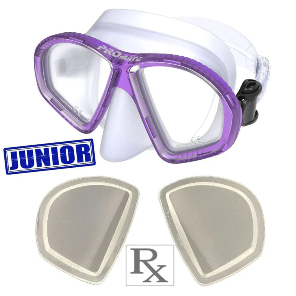 Custom Prescription Promate Spectrum Junior Scuba Dive Snorkeling Mask - MK298