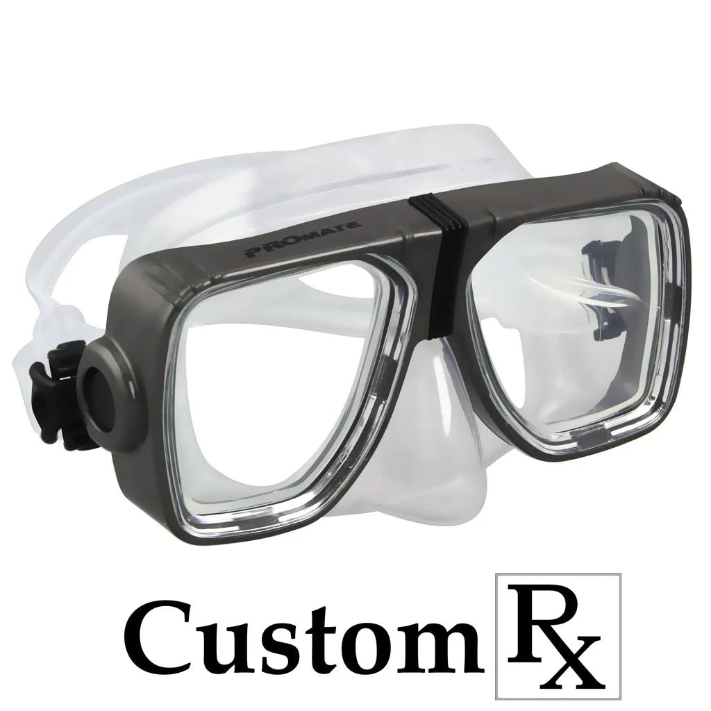 Customs Prescription Promate Scope Scuba Dive Snorkeling Mask - MK245