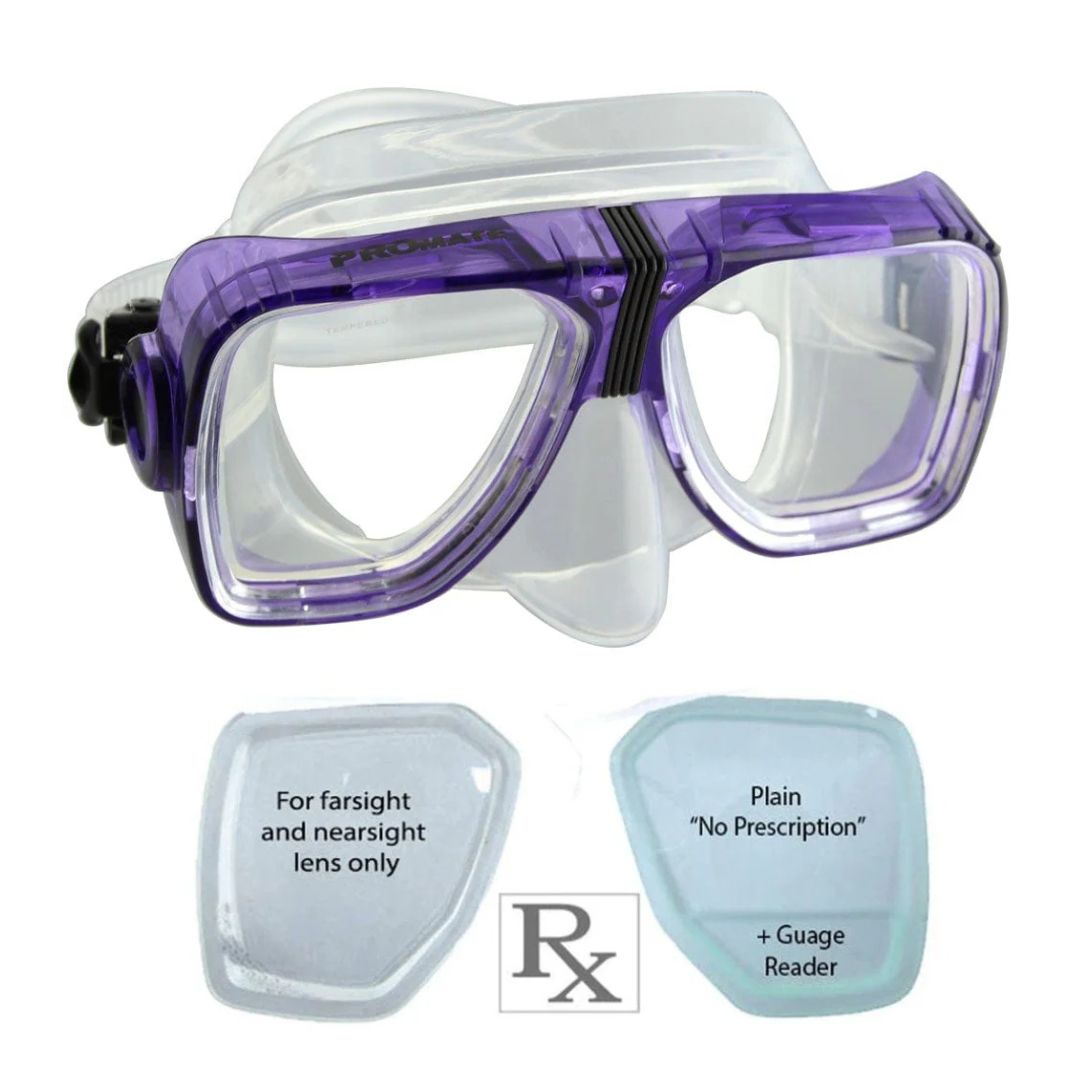 Promate Scope Prescription Snorkel and Scuba Dive RX Mask - MK245