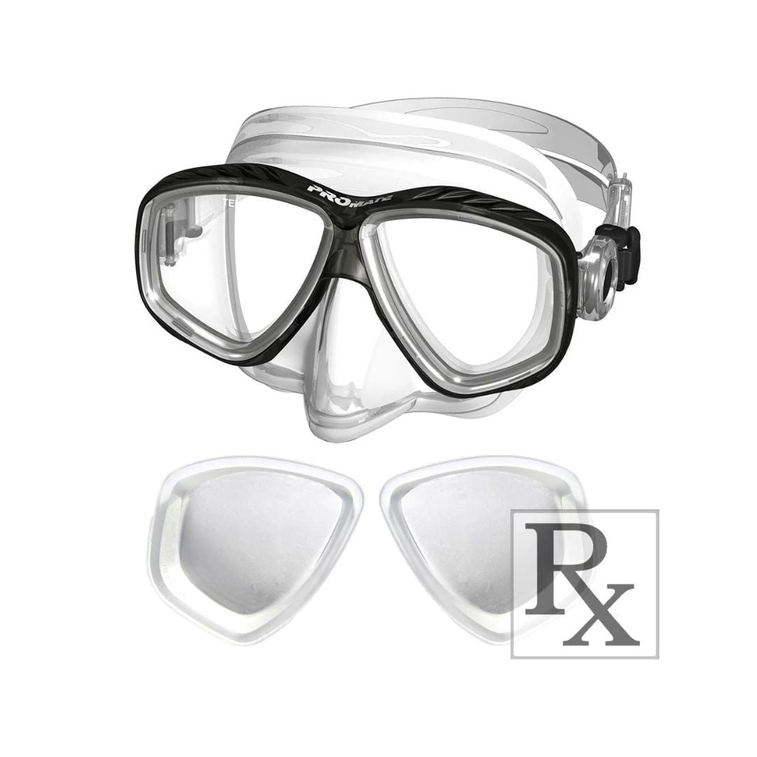 Promate Pro Viewer Prescription Snorkel and Scuba Dive RX Purge Mask - MK285