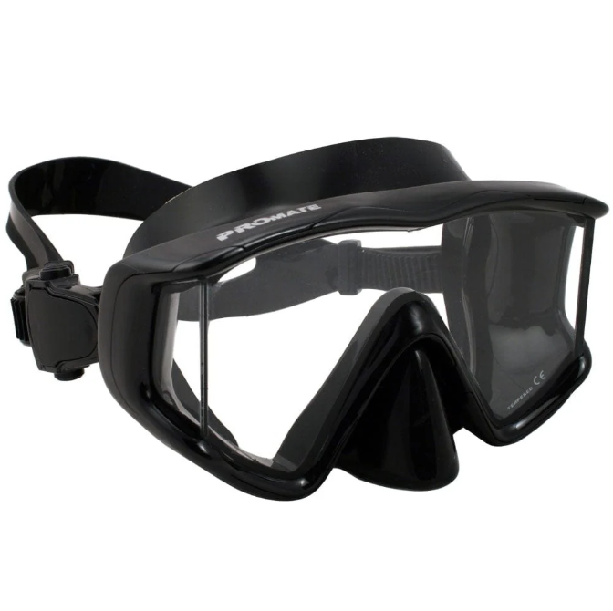 Custom RX Promate Avanti TL Side-view Edgeless Scuba Dive Mask - MK390