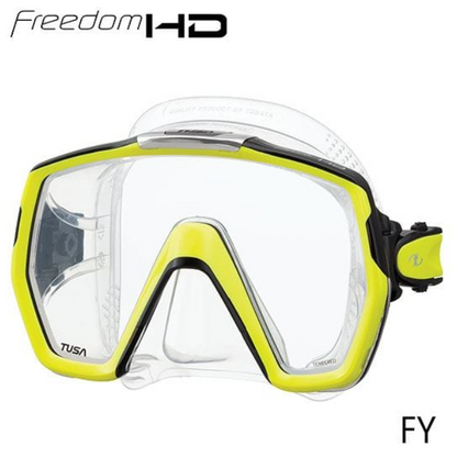 Tusa Freedom HD Single Lens Scuba Diving Snorkeling Mask
