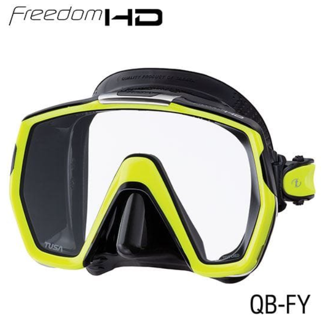Tusa Freedom HD Single Lens Scuba Diving Snorkeling Mask