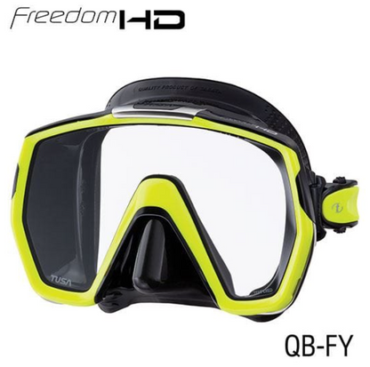 Tusa Freedom HD Single Lens Scuba Diving Snorkeling Mask