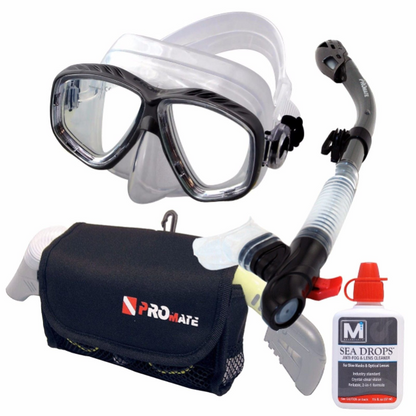 Promate Sea Viewer Prescription Snorkel Set with Bag & Anti-Fog - SCS0093 RX(PKG)