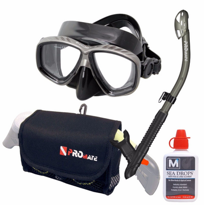 Promate Sea Viewer Prescription Snorkel Set with Bag & Anti-Fog - SCS0093 RX(PKG)