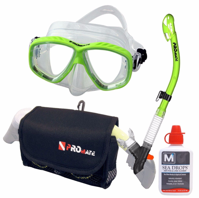 Promate Sea Viewer Prescription Snorkel Set with Bag & Anti-Fog - SCS0093 RX(PKG)