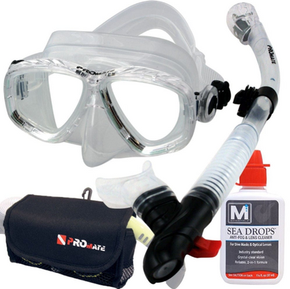 Promate Sea Viewer Prescription Snorkel Set with Bag & Anti-Fog - SCS0093 RX(PKG)