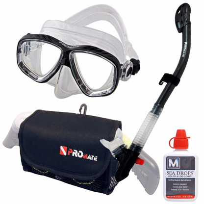 Promate Sea Viewer Prescription Snorkel Set with Bag & Anti-Fog - SCS0093 RX(PKG)