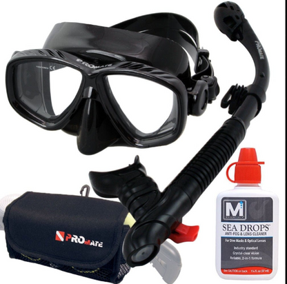 Promate Sea Viewer Prescription Snorkel Set with Bag & Anti-Fog - SCS0093 RX(PKG)