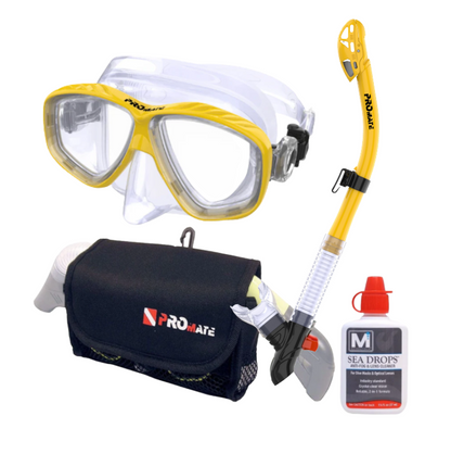 Promate Sea Viewer Prescription Snorkel Set with Bag & Anti-Fog - SCS0093 RX(PKG)