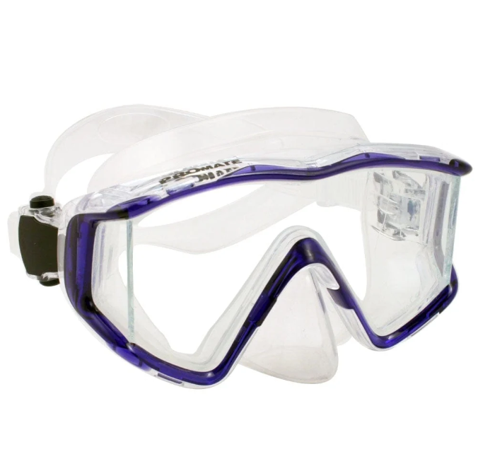 Custom RX Promate Avanti TL Side-view Edgeless Scuba Dive Mask - MK390