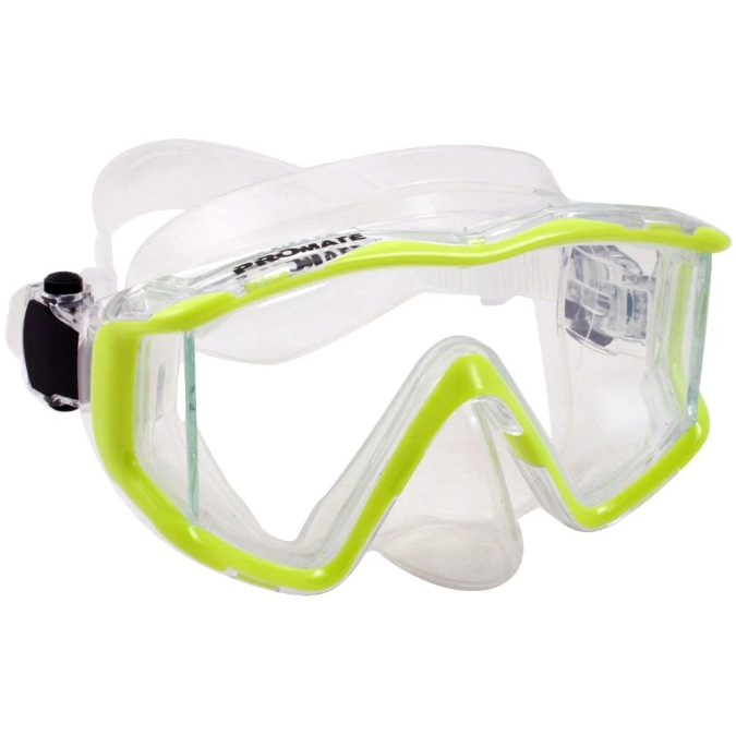 Custom RX Promate Avanti TL Side-view Edgeless Scuba Dive Mask - MK390