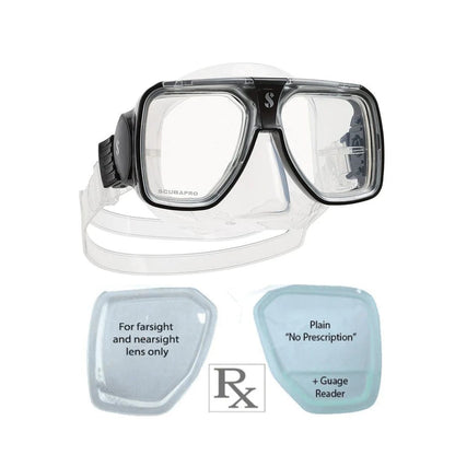 ScubaPro Solara RX Dive Prescription Mask for Snorkeling and Scuba Diving