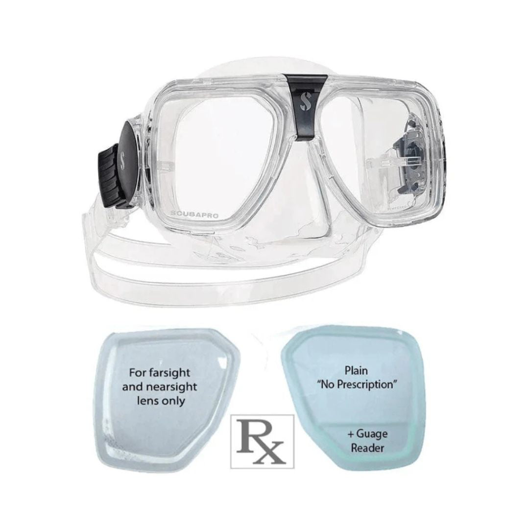 ScubaPro Solara RX Dive Prescription Mask for Snorkeling and Scuba Diving