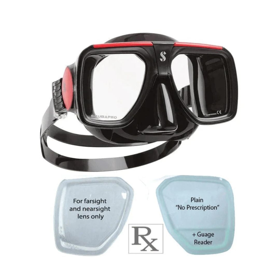 ScubaPro Solara RX Dive Prescription Mask for Snorkeling and Scuba Diving