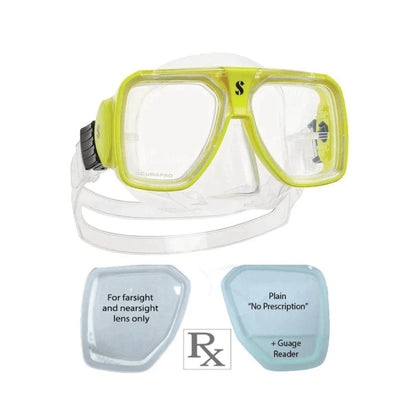 ScubaPro Solara RX Dive Prescription Mask for Snorkeling and Scuba Diving