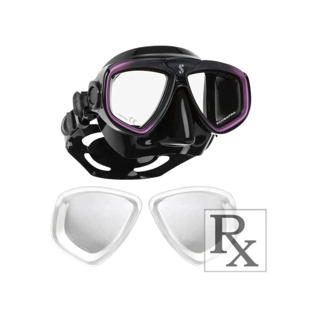 ScubaPro Zoom RX Dive Prescription Mask for Snorkeling and Scuba Diving