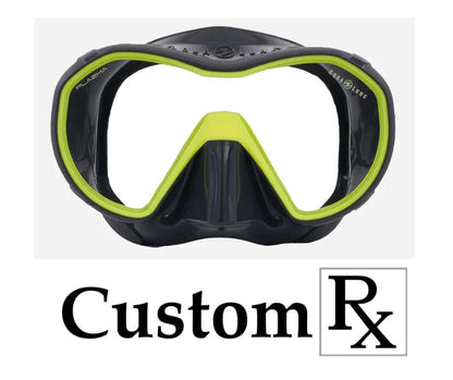 Custom Prescription Aqua Lung Plazma Frameless Scuba Dive Mask