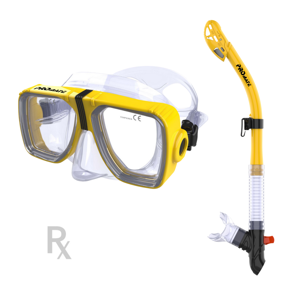 Promate Scope RX Snorkeling Scuba Diving Prescription Mask with Ultra Dry Snorkel Set - SCS0016 RX
