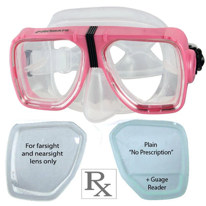 Promate Scope Prescription Snorkel and Scuba Dive RX Mask - MK245