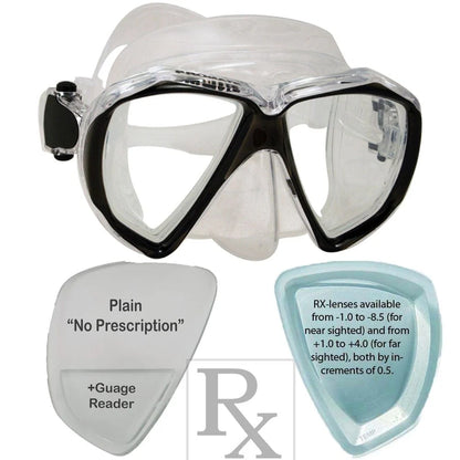 Promate Fish Eyes Prescription Snorkel and Scuba Dive RX Mask - MK260