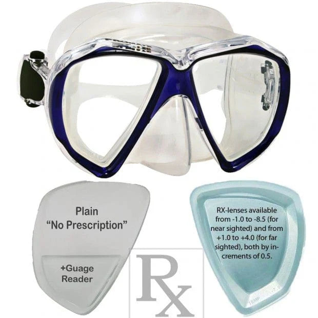 Promate Fish Eyes Prescription Snorkel and Scuba Dive RX Mask - MK260