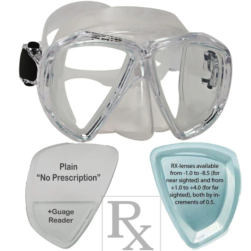 Promate Fish Eyes Prescription Snorkel and Scuba Dive RX Mask - MK260