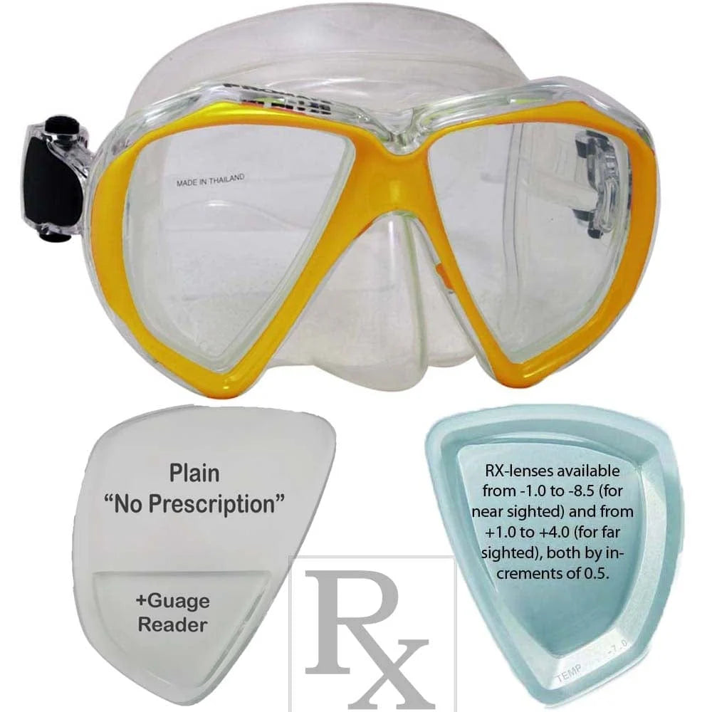 Promate Fish Eyes Prescription Snorkel and Scuba Dive RX Mask - MK260