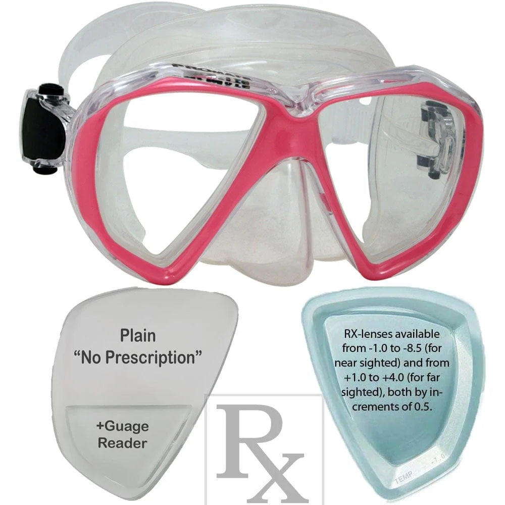 Promate Fish Eyes Prescription Snorkel and Scuba Dive RX Mask - MK260