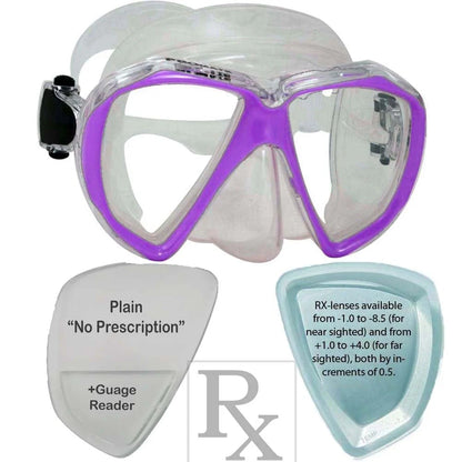 Promate Fish Eyes Prescription Snorkel and Scuba Dive RX Mask - MK260