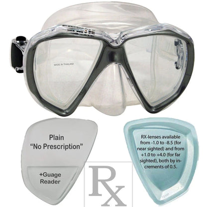 Promate Fish Eyes Prescription Snorkel and Scuba Dive RX Mask - MK260